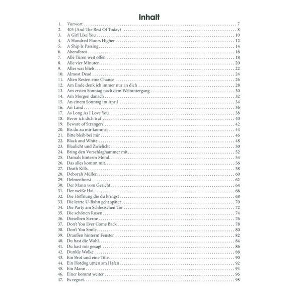 Bosworth Element Of Crime Songbook Guit