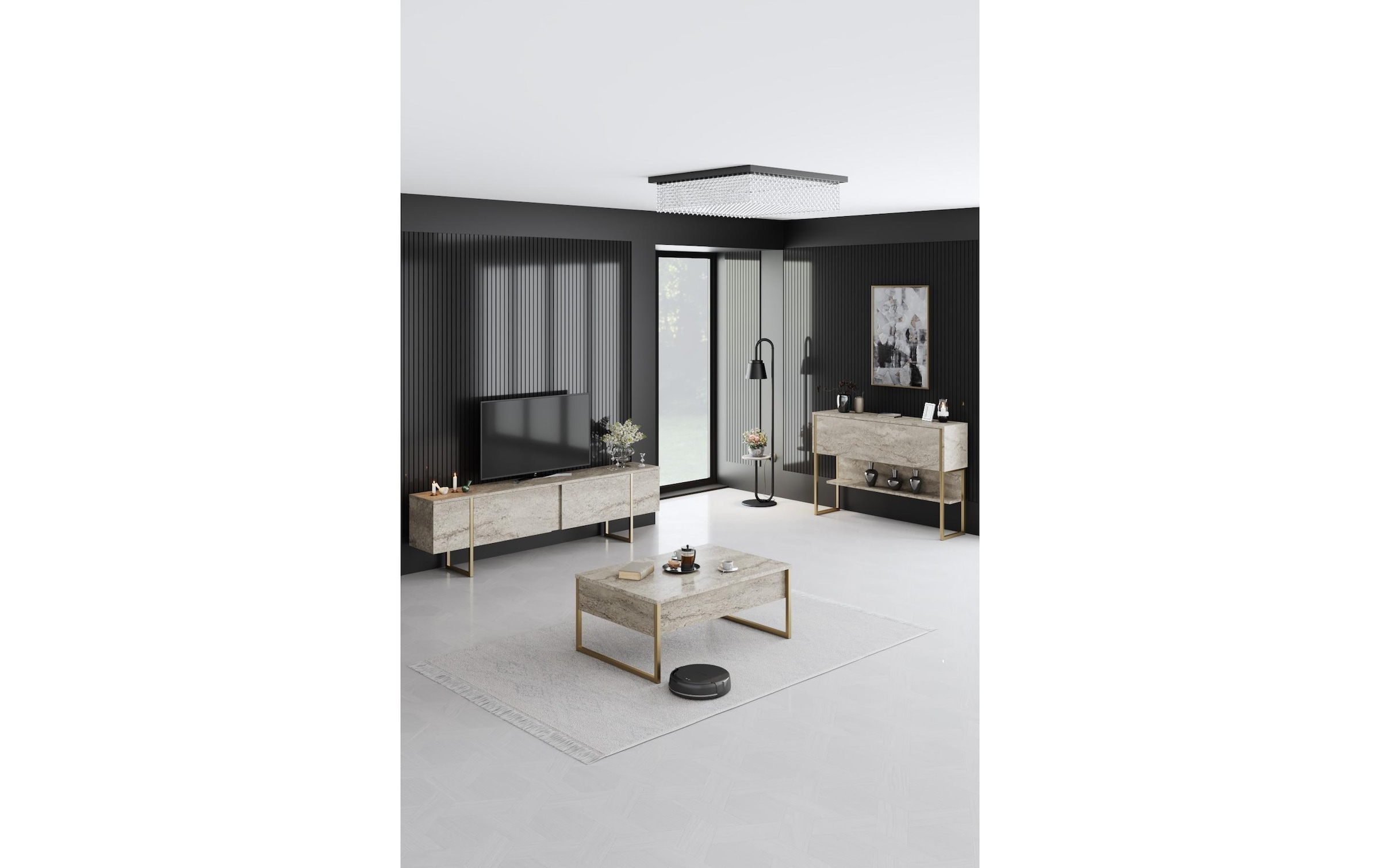 WOODY FASHION Kommode »Luxe 120 x 80 x 30 cm«
