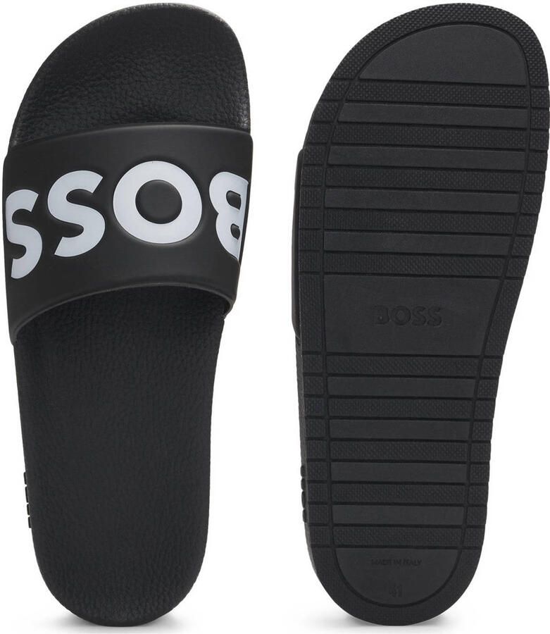 Hugo Boss Band Slippers Collectie Lente Zomer Black Heren