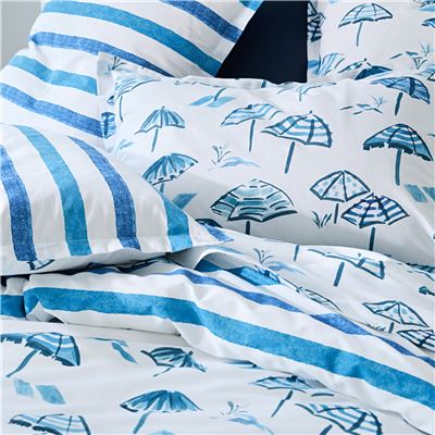 Linge de lit motif parasols