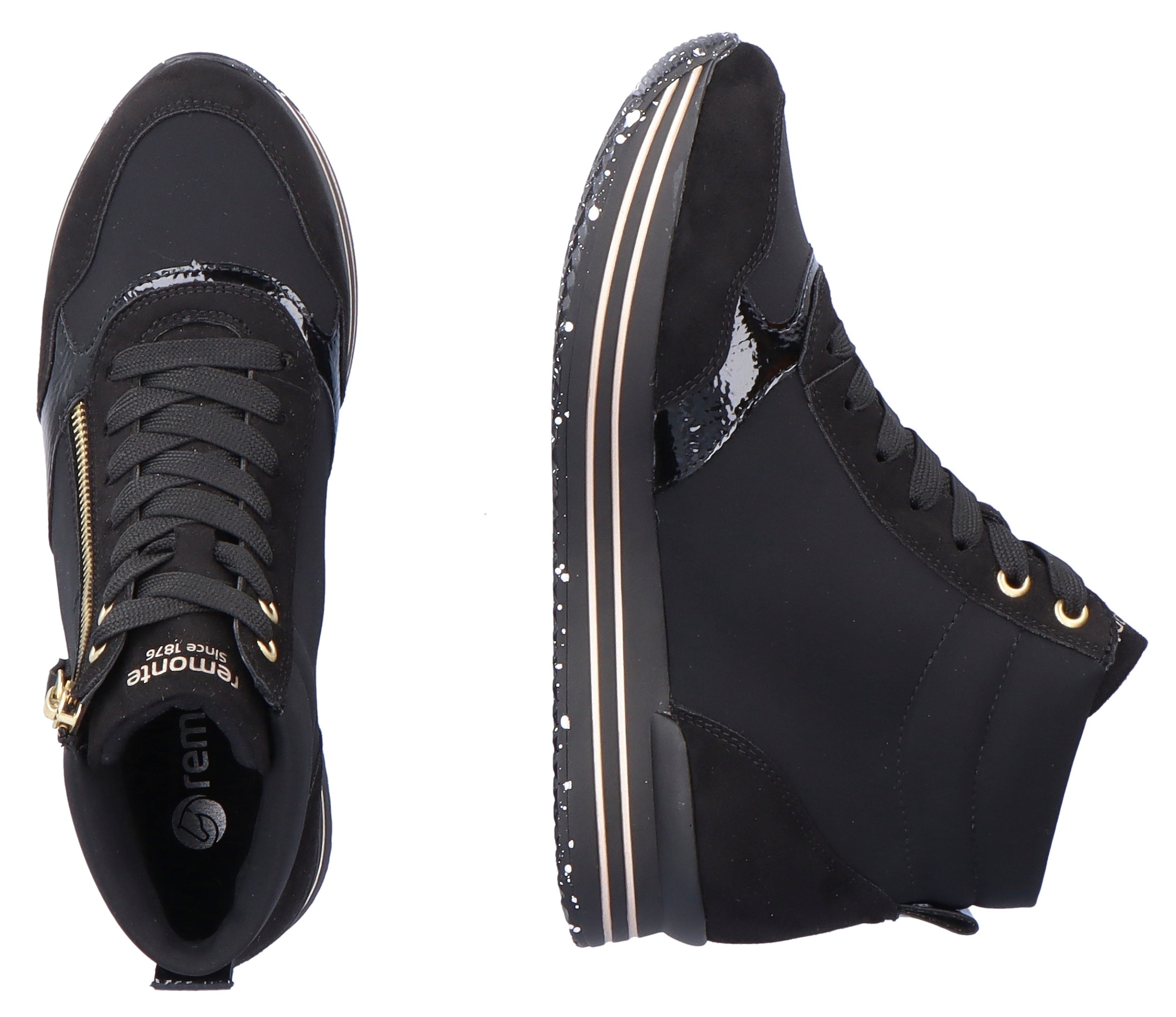 Remonte Sneaker  mit praktischem Wechselfussbett, Freizeitschuh, Halbschuh, Schnürschuh