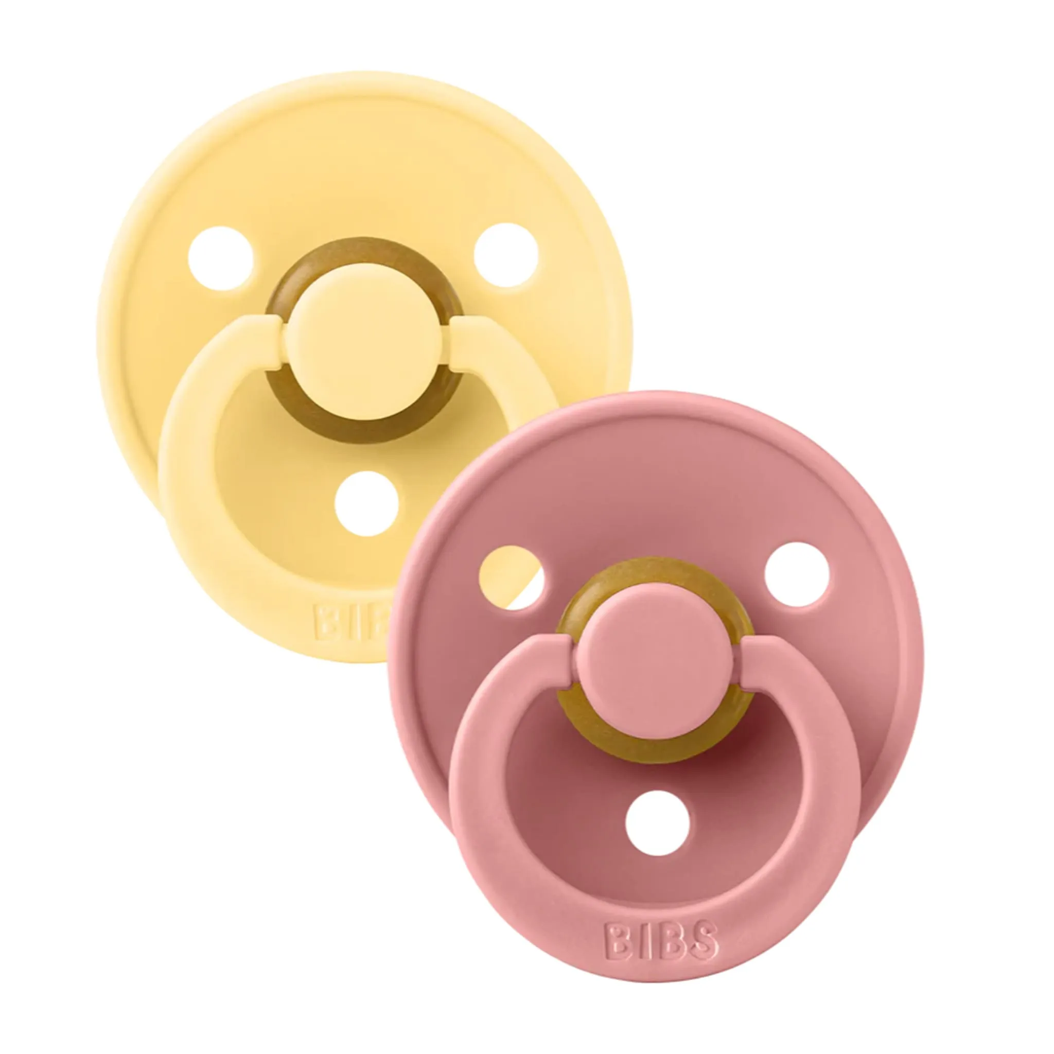 Bibs Suce Bibs 0-6mois Paquet de 2 - Beurre  Rose (Grandeur 1)