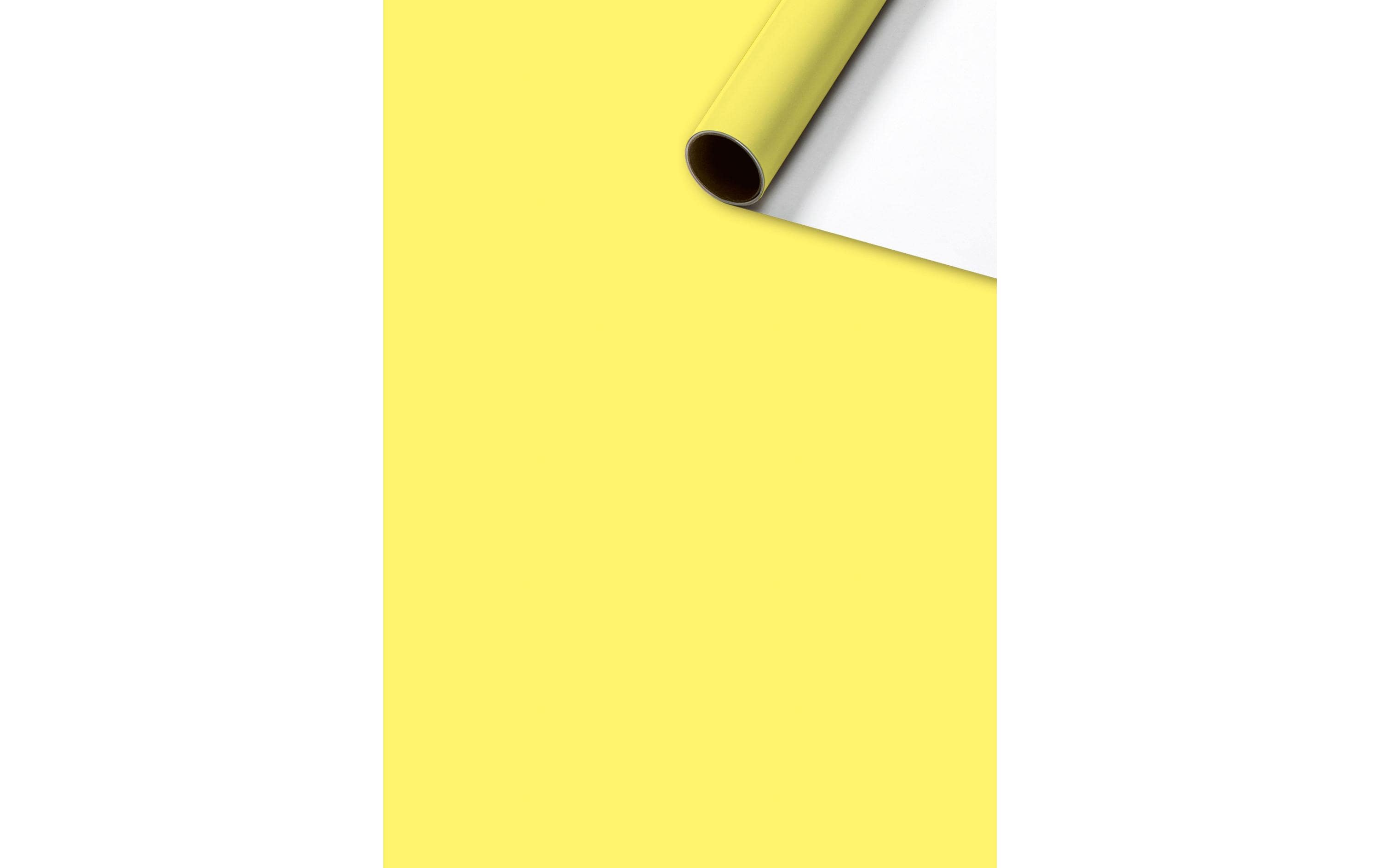 Geschenkpapier Colour Gelb / Weiss, 70 cm x 2 mGeeignet als Geschenkverpackung oder Einfasspapier für Bücher