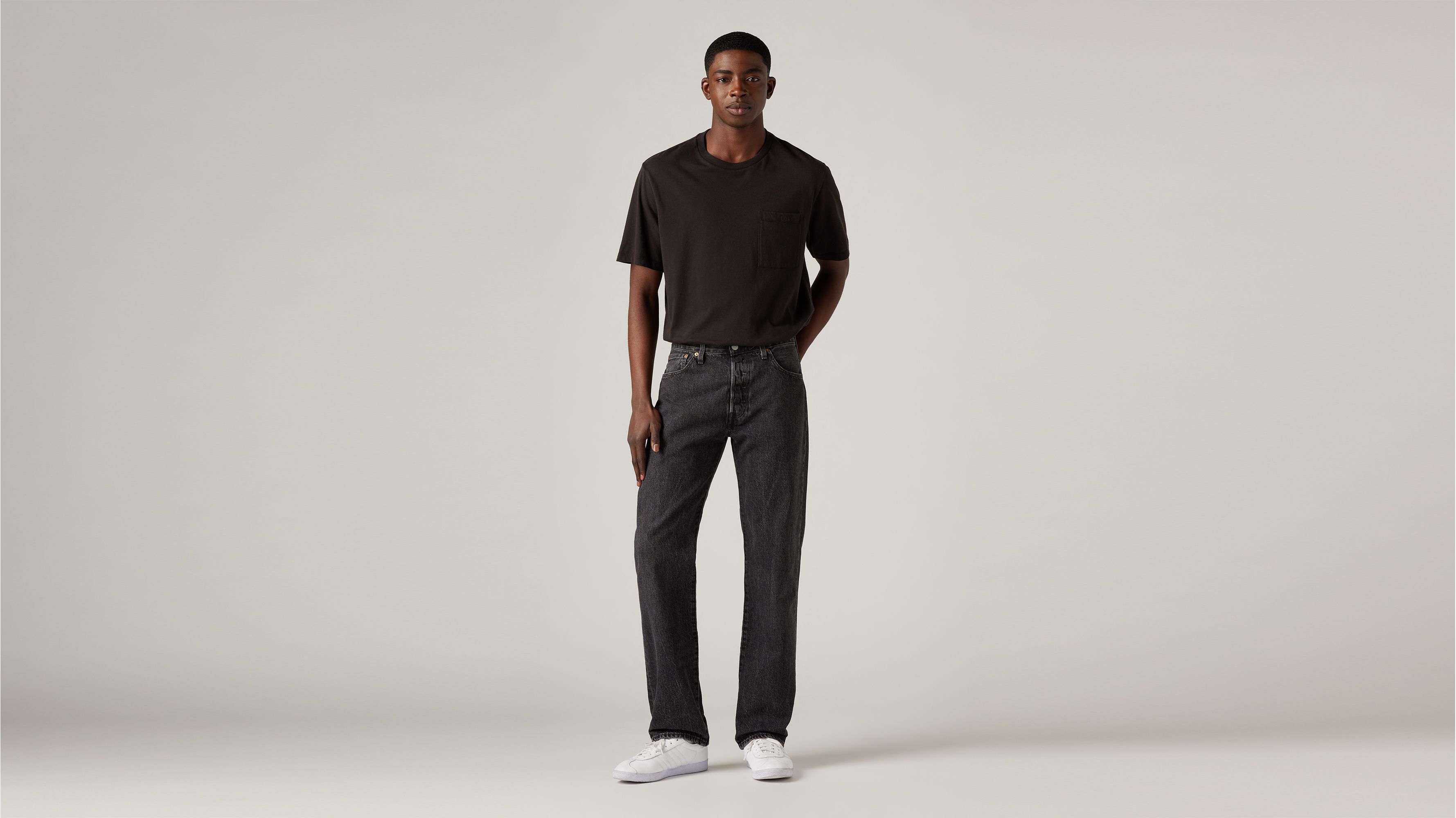 Jean 501® Levi's® Original - Black Worn In - Noir
