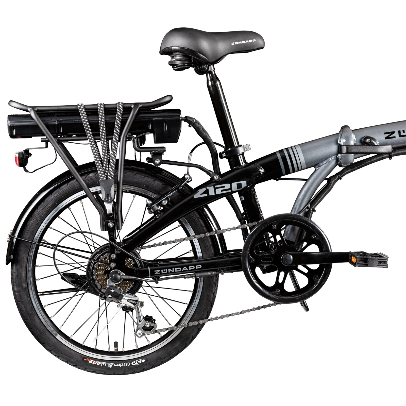 ZÜNDAPP Elektro-Klapprad Z120 - schwarz-grau - 20