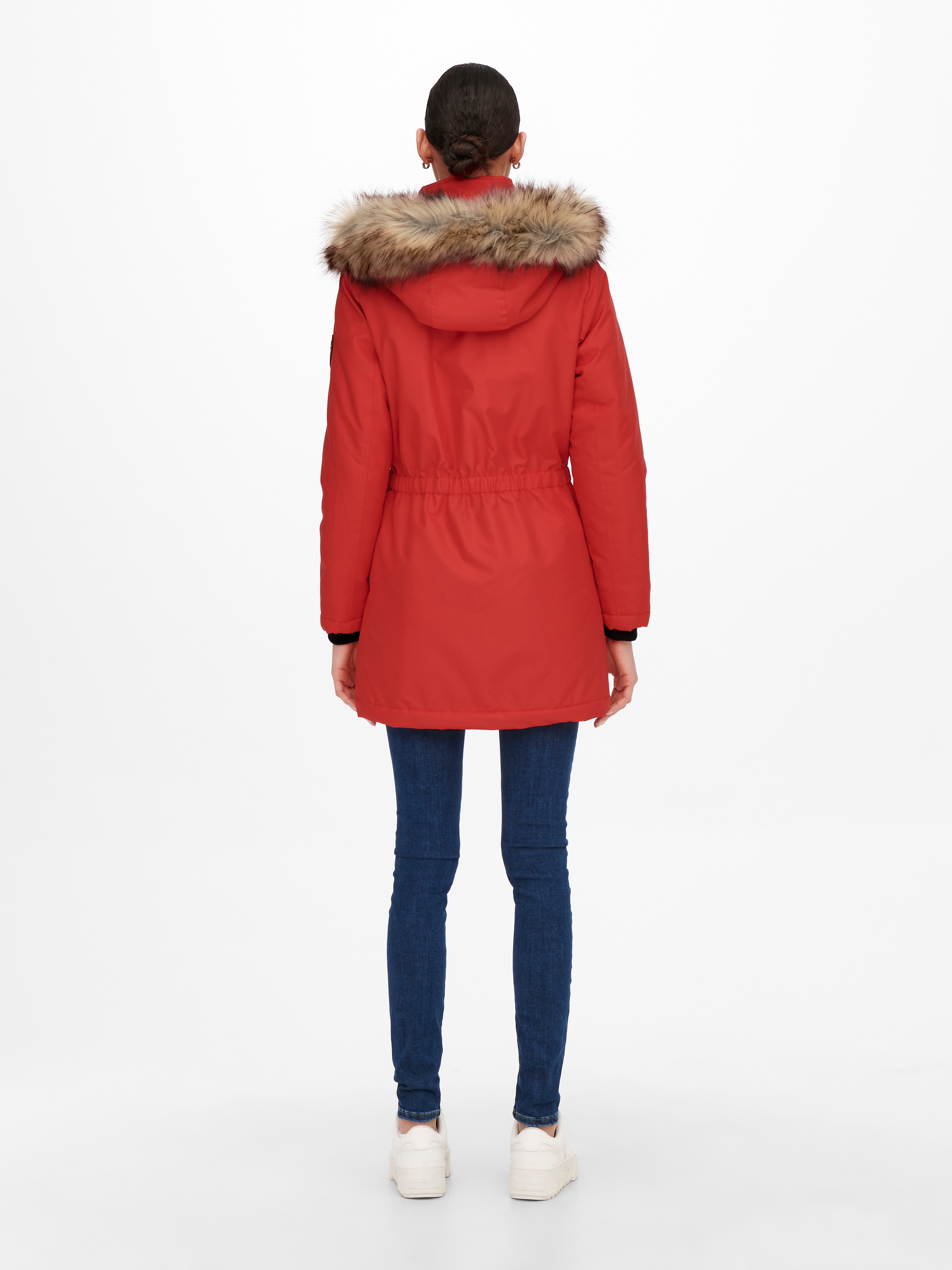 ONLIRIS Langer Parka Red Alert