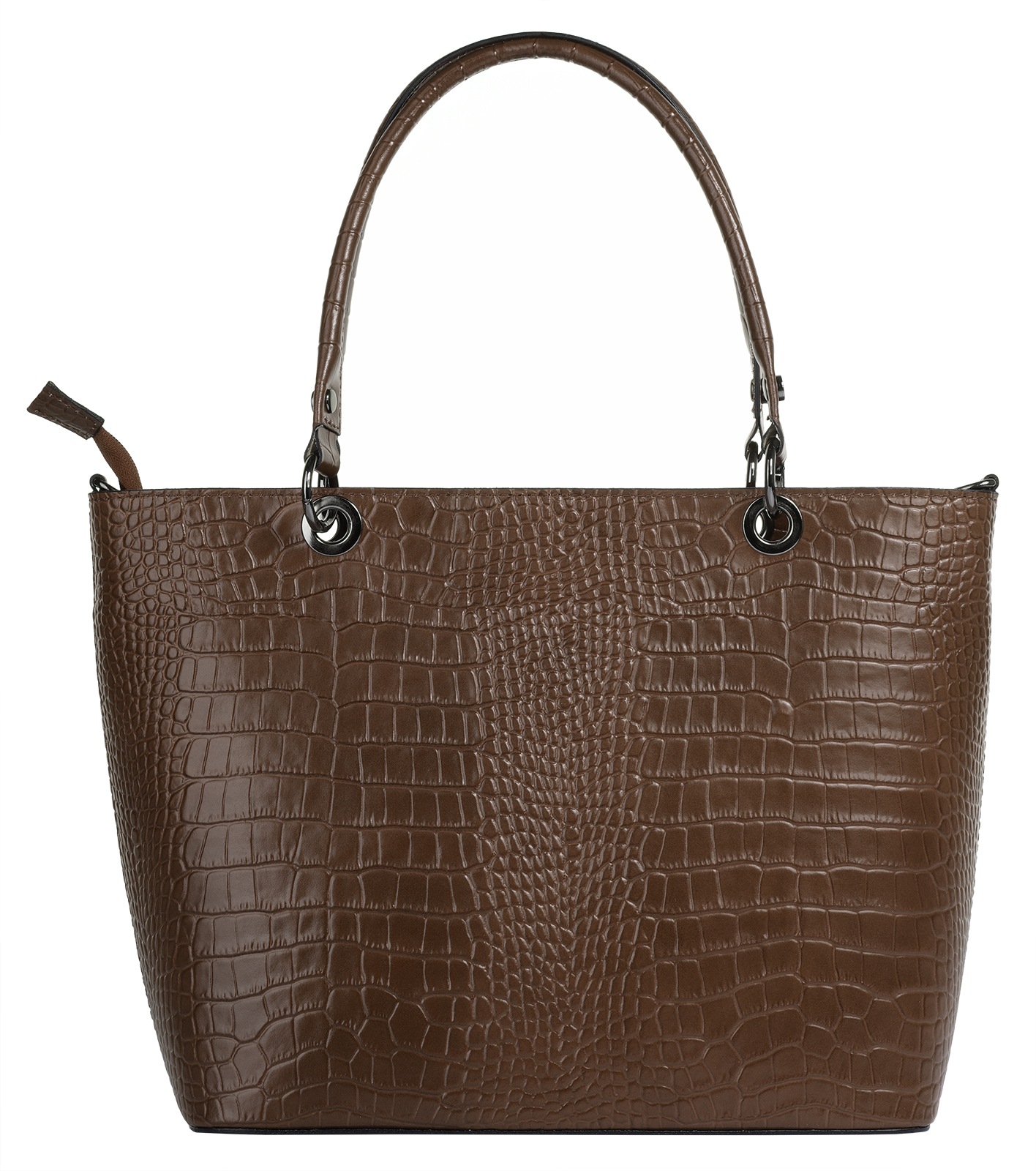 Cluty Henkeltasche echt Leder, Made in Italy