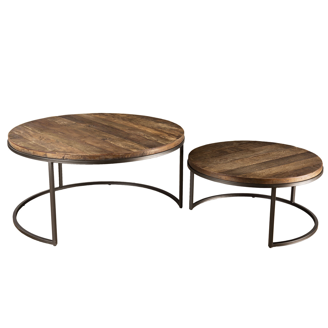 Macabane 2 Tables gigognes Sixtine teck