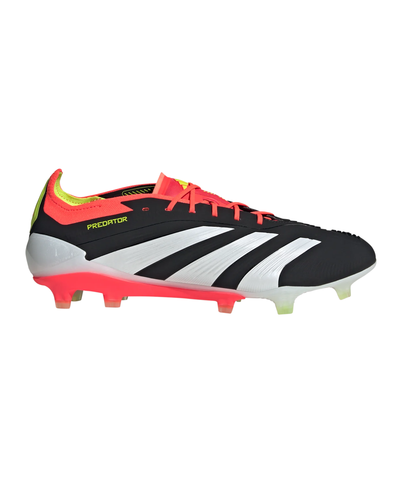 adidas Predator Elite FG Solar Energy Schwarz Weiss Rot