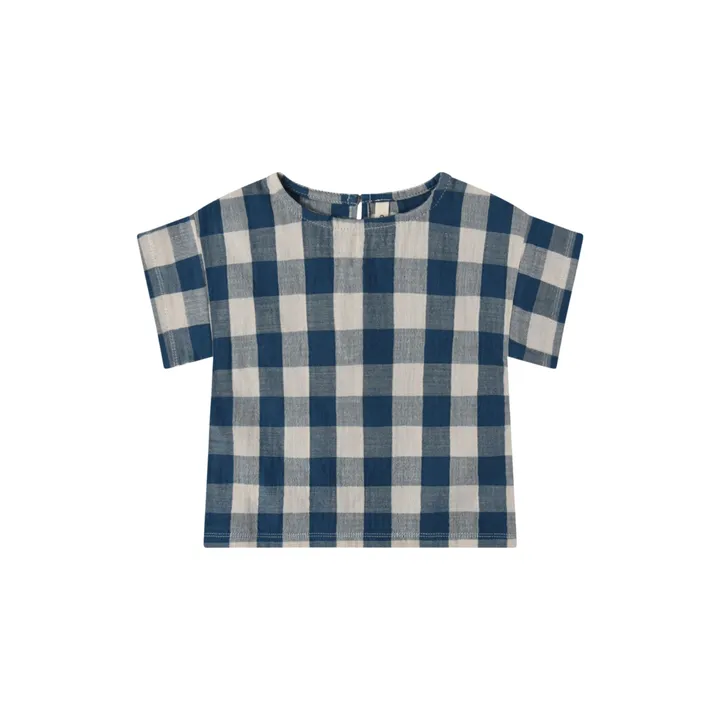 Organic Zoo T-Shirt Vichy | Bleu
