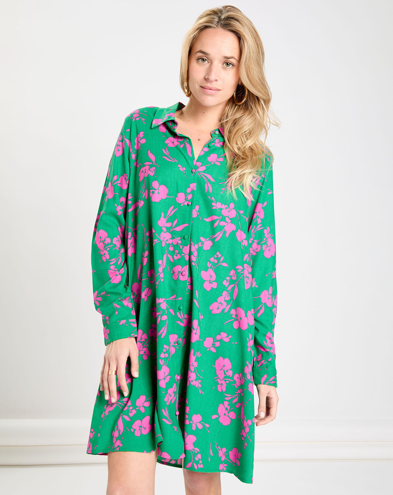 La Petite Etoile Robe Kari vert/fuschia