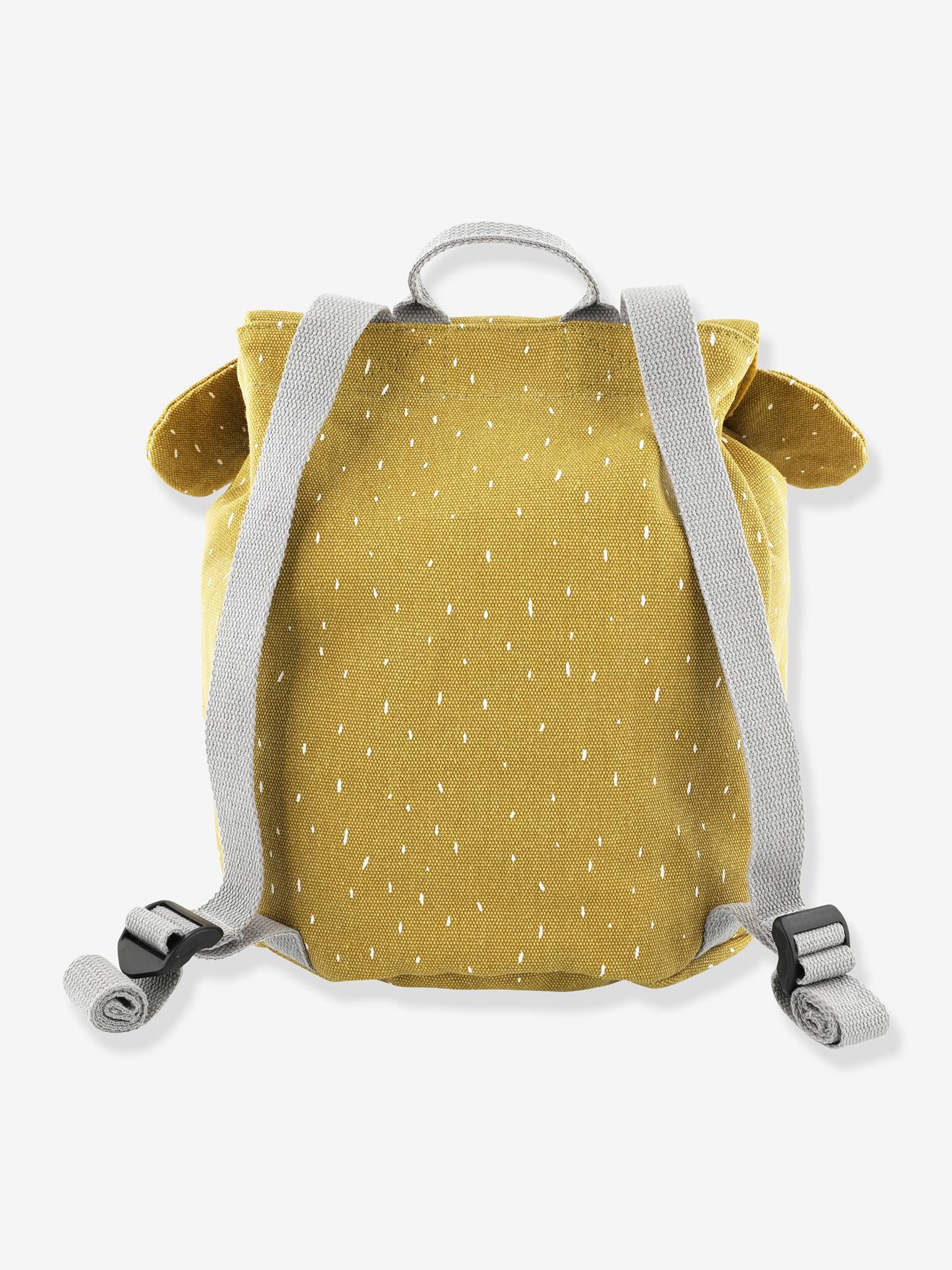 Mochila TRIXIE MINI Animal, verde-escura lisa com estampas.