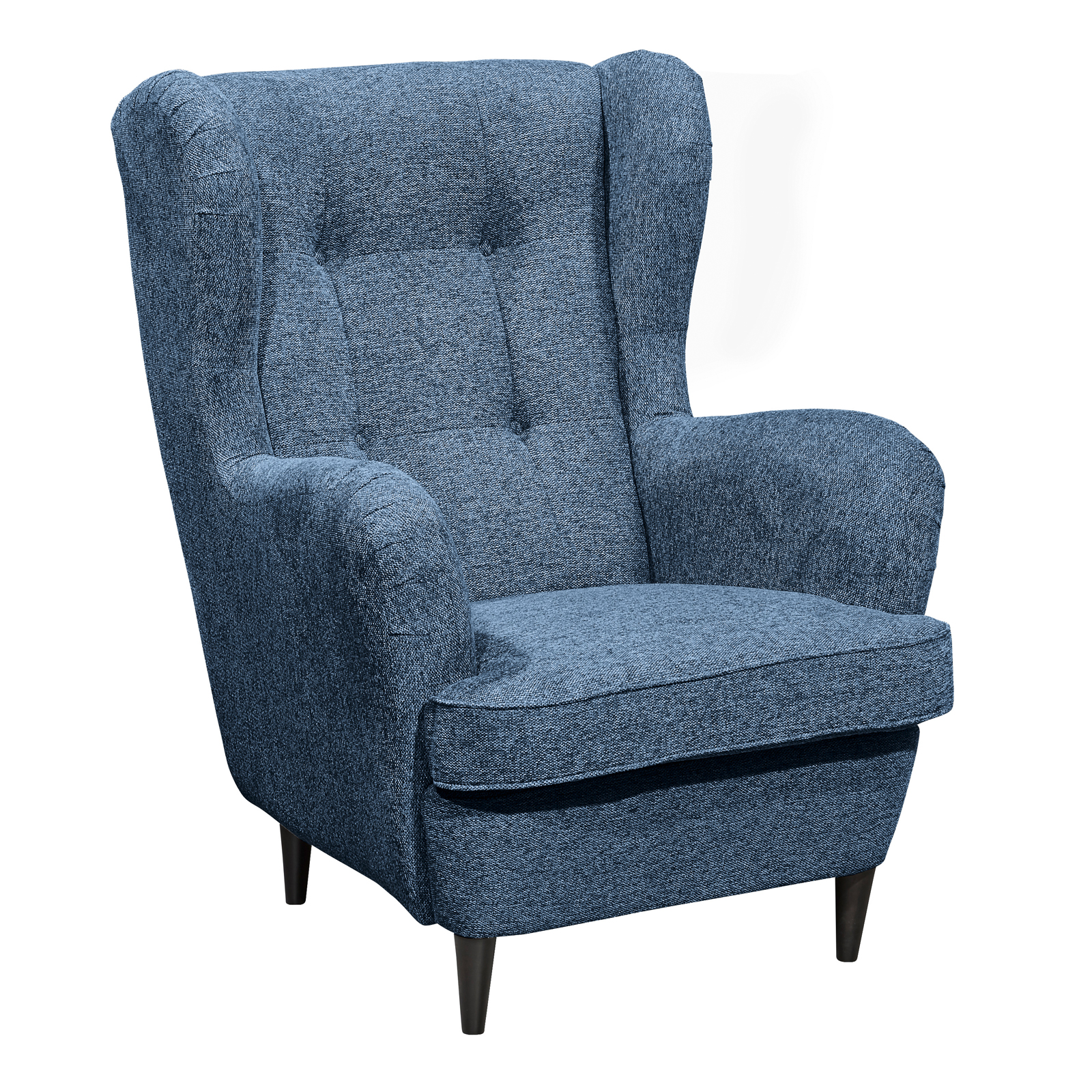 Ohrensessel - dunkelblau - 78 cm breit