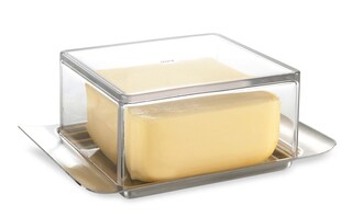 GEFU Butterdose BRUNCH8 x 5,2 x 14 cm Edelstahl silber