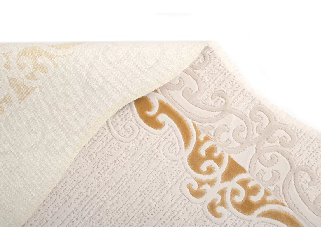 Tapis 120x120 beige Royal Frame