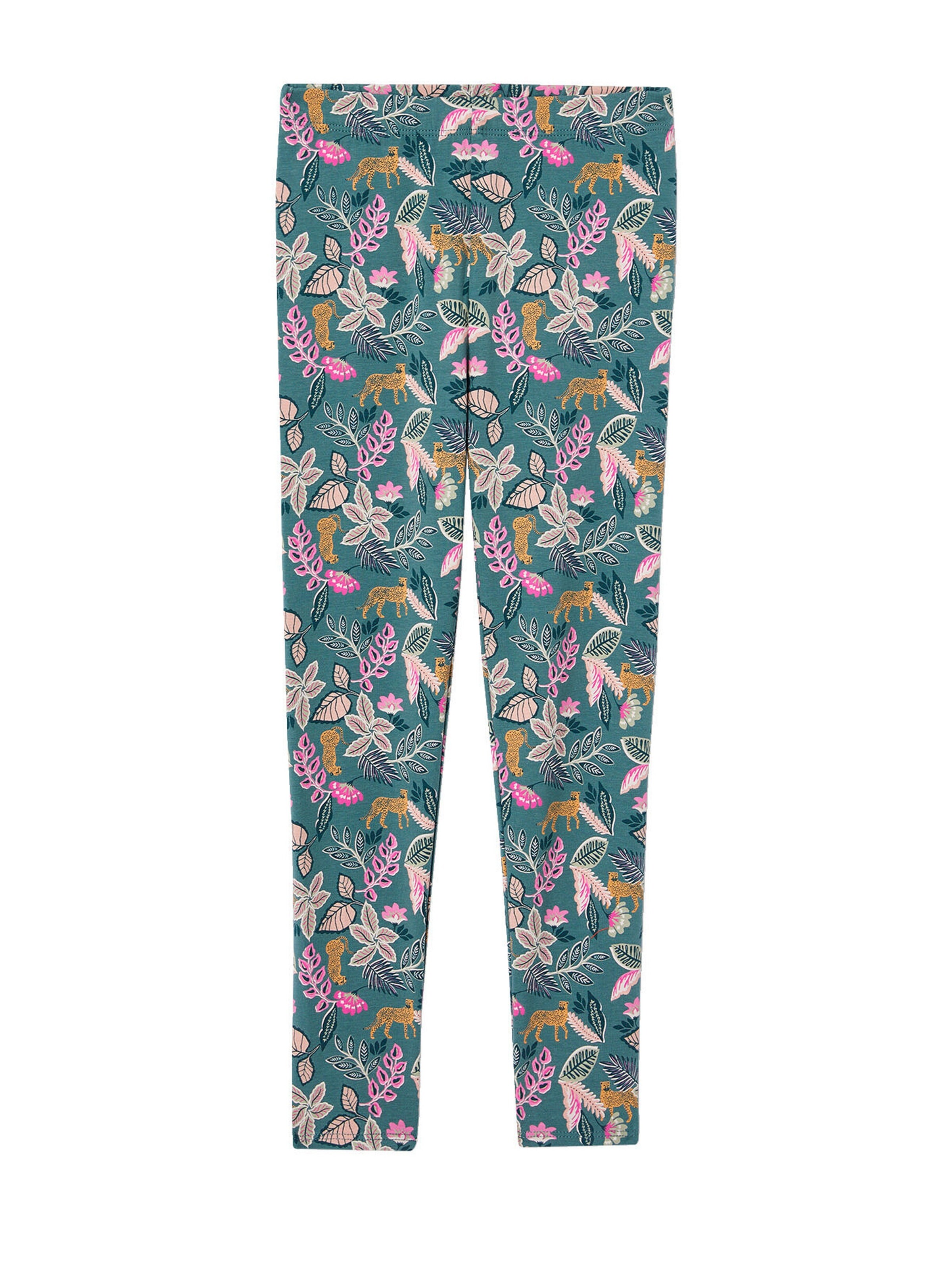 Vertbaudet Mädchen Leggings grün bedruckt