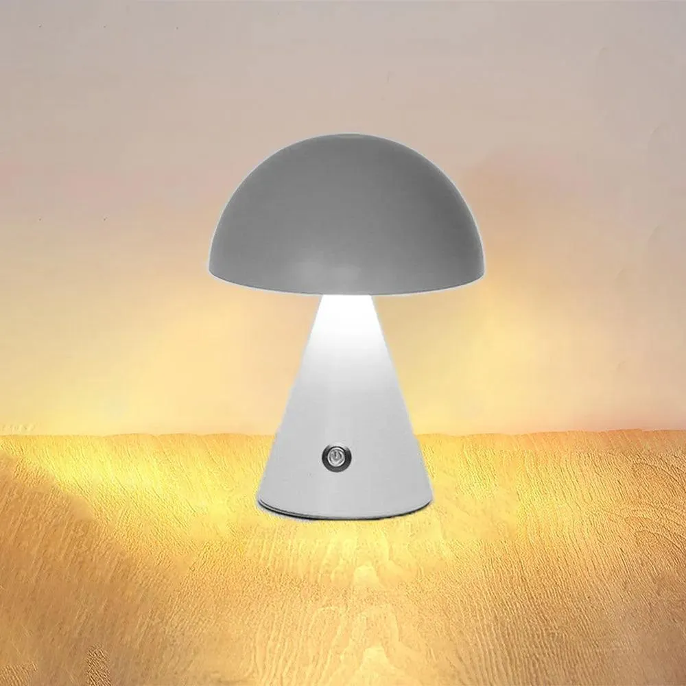 Modern Mushroom USB Wireless Chargable Table Lamp LED Light
