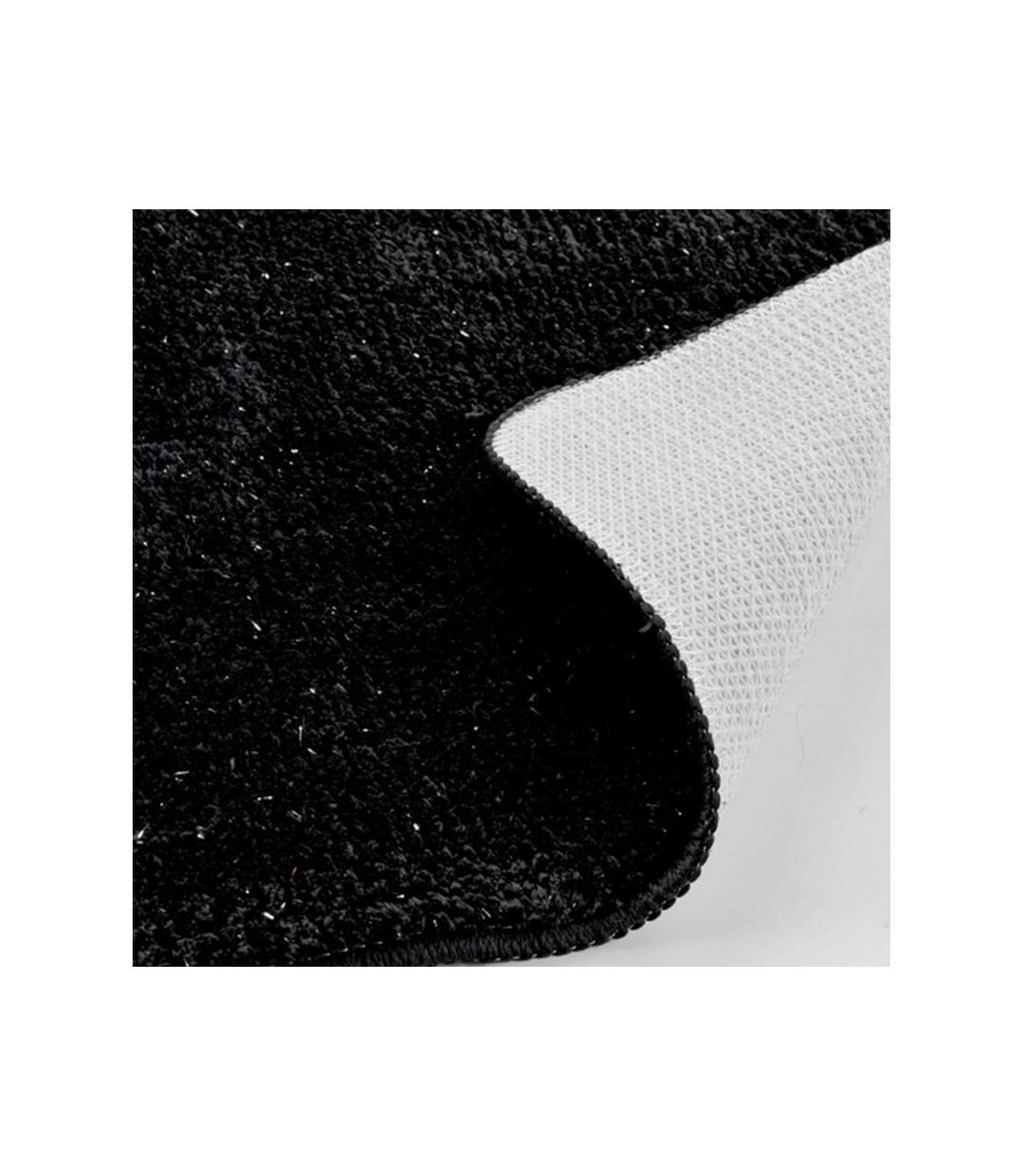 Tapis de Bain Microfibre Métallisé 45x75cm Noir