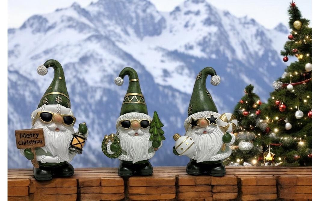 Weihnachtsfigur »Dameco Santa's 3-er Set«