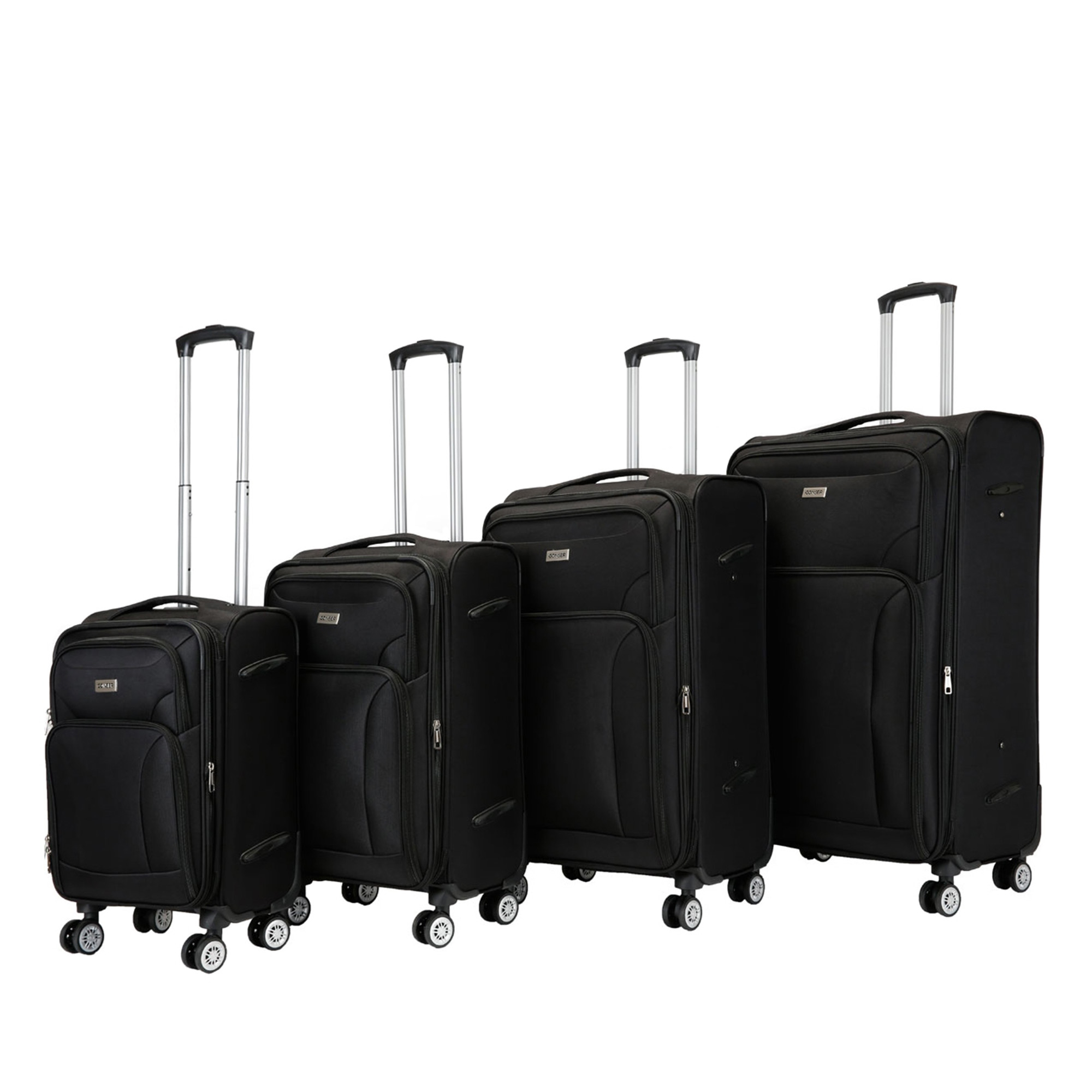 Reisekoffer RINO 4er Set schwarz