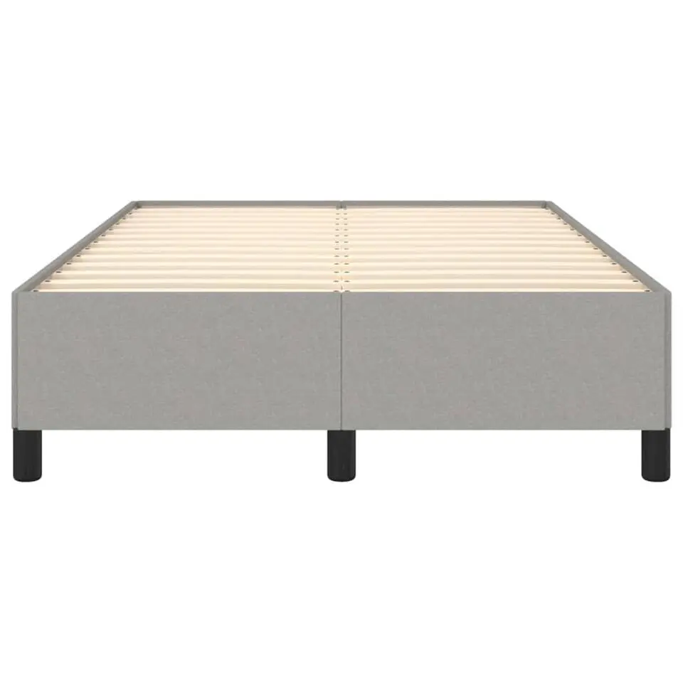 vidaXL - Bed frame zonder matras - Lichtgrijs - Stof - 120x200 cm