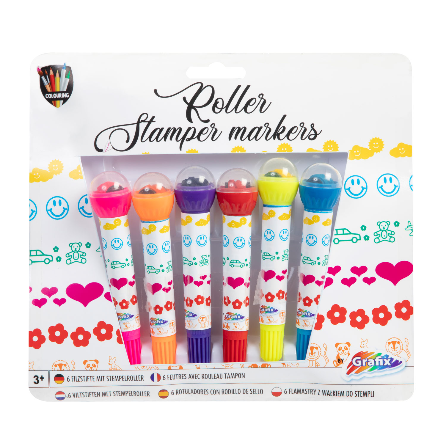 Rol Stempel Stiften, 6st.