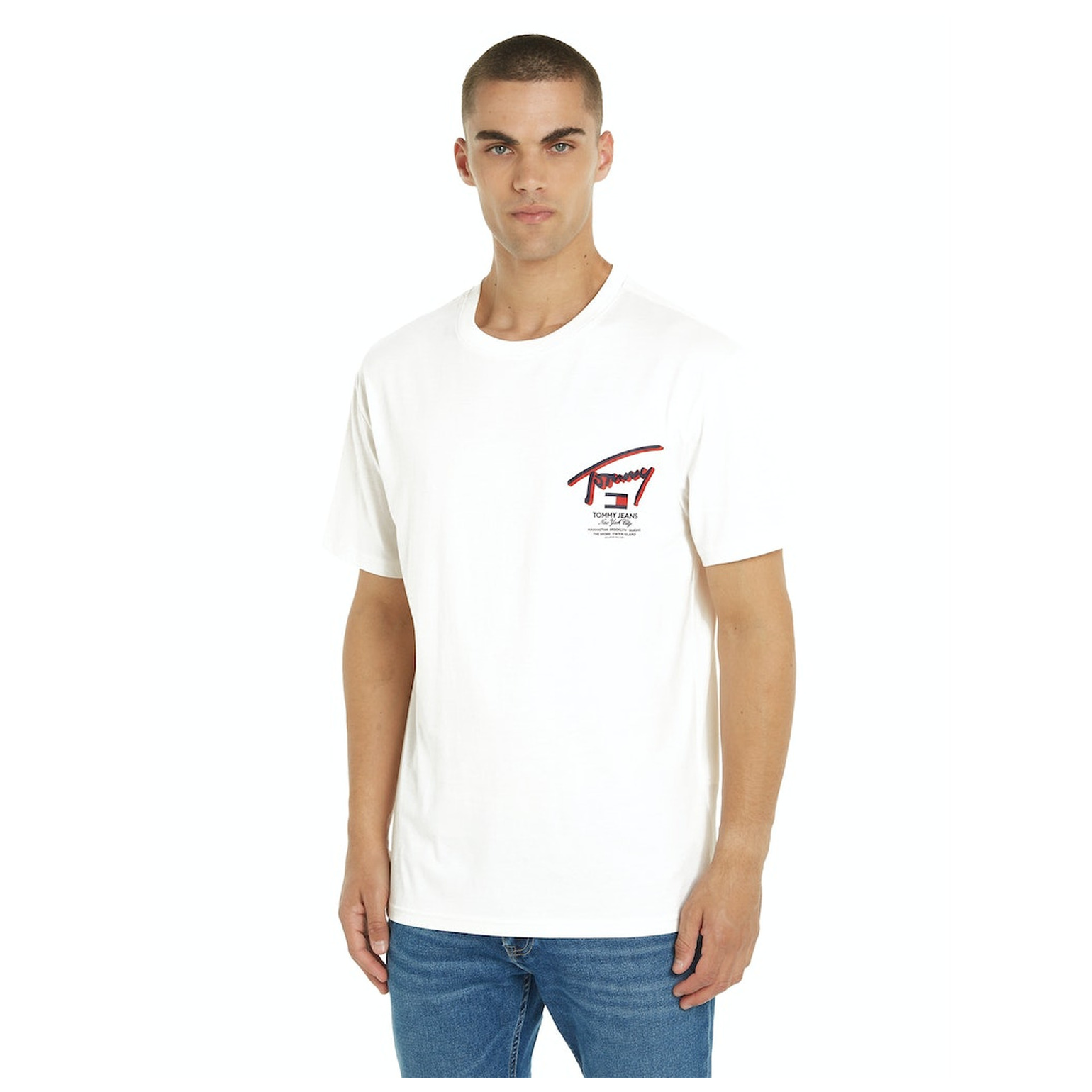 Tommy Jeans TJM REG 3D STREET SIGNTR TEE E