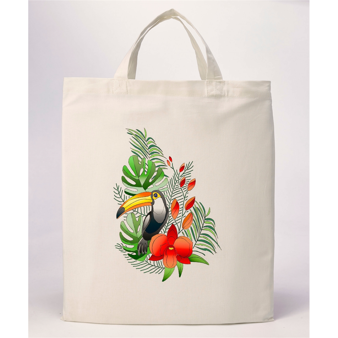 Sac tissu à colorier Toucan