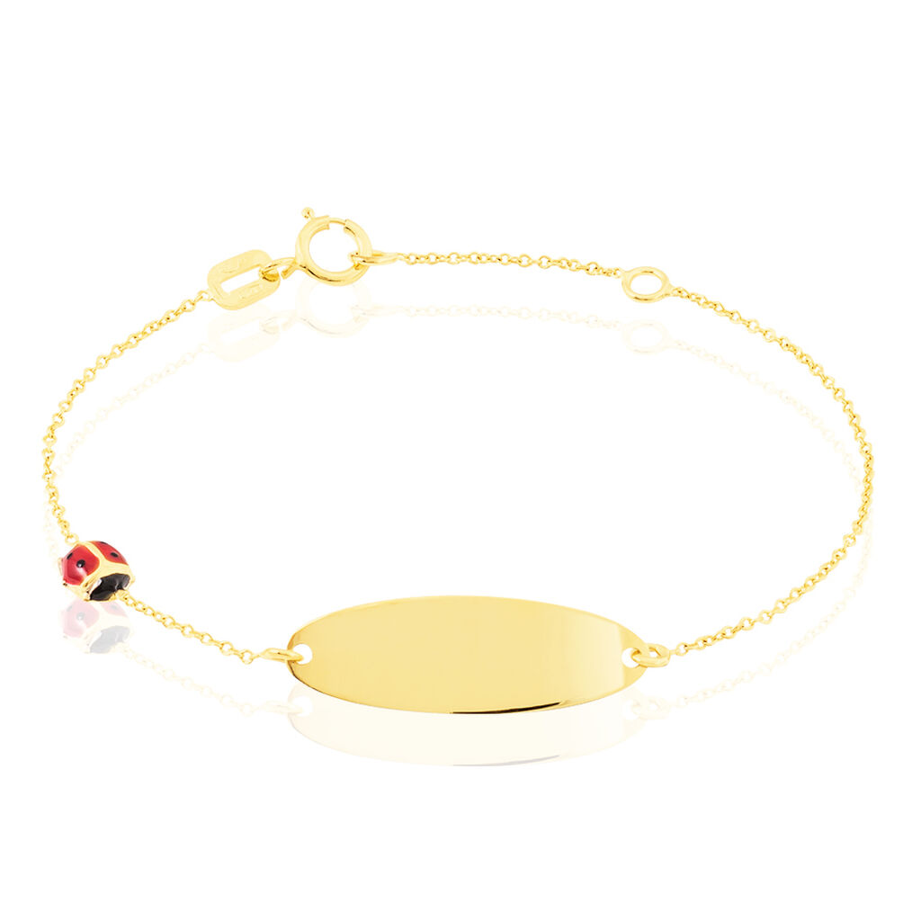 Bracelet Identité Helee Coccinelle Or Jaune