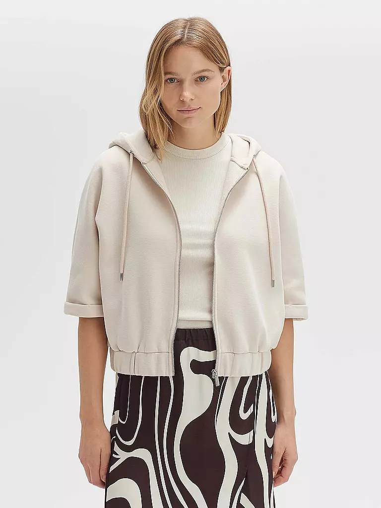 OPUS Sweatjacke GADORA creme