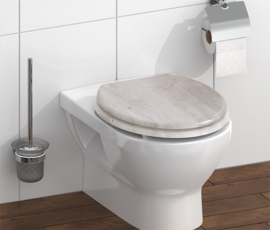 MDF-WC-Sitz »LIGHT WOOD«