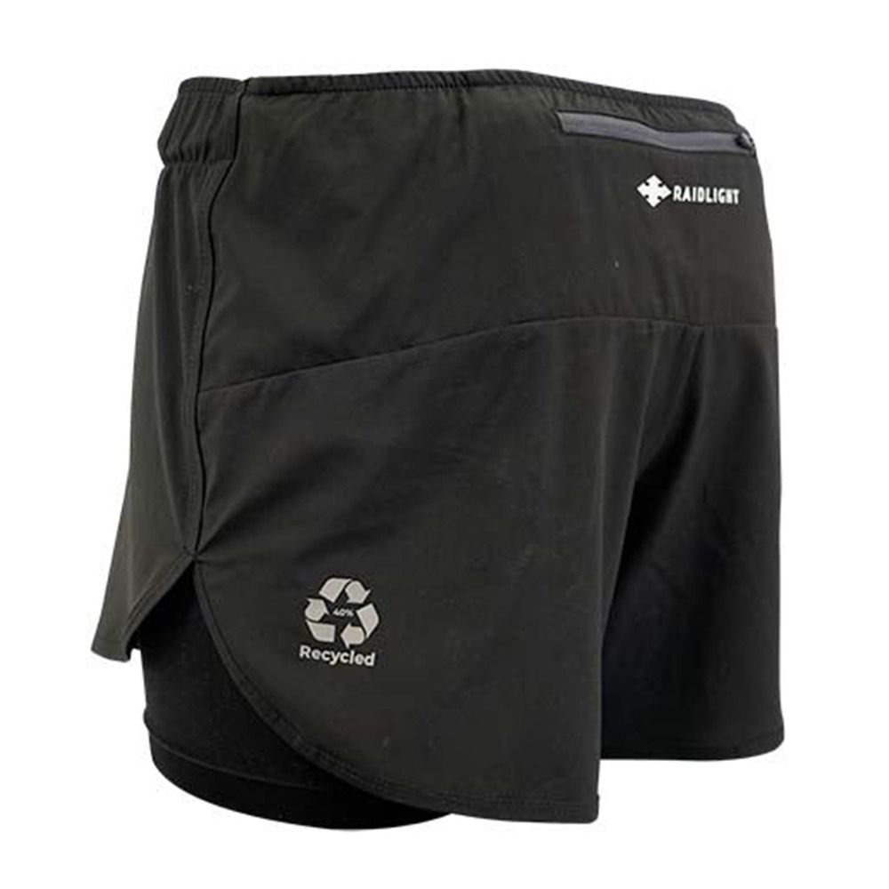 Raidlight R-LIGHT 2-EN-1 - Short Femme black