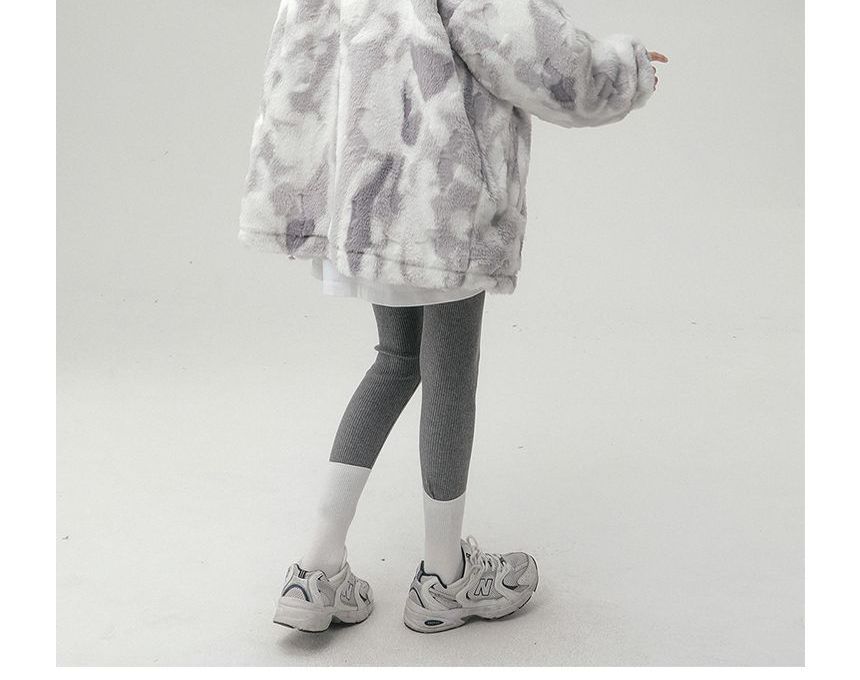 Samso - Opstaande kraag, letters, applicatie, camouflageprint, luchtig, losvallend jack met rits