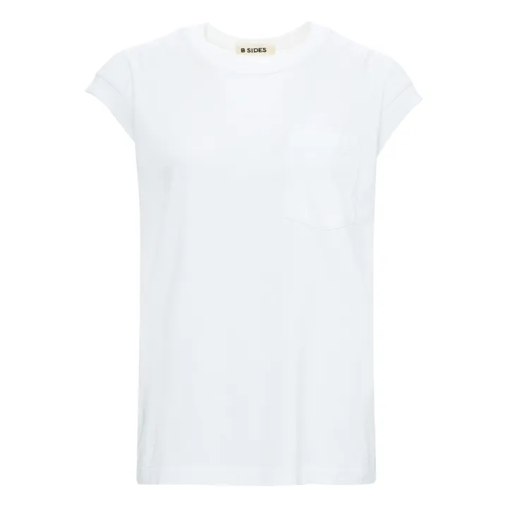 B Sides T-Shirt Pocket | Tile White