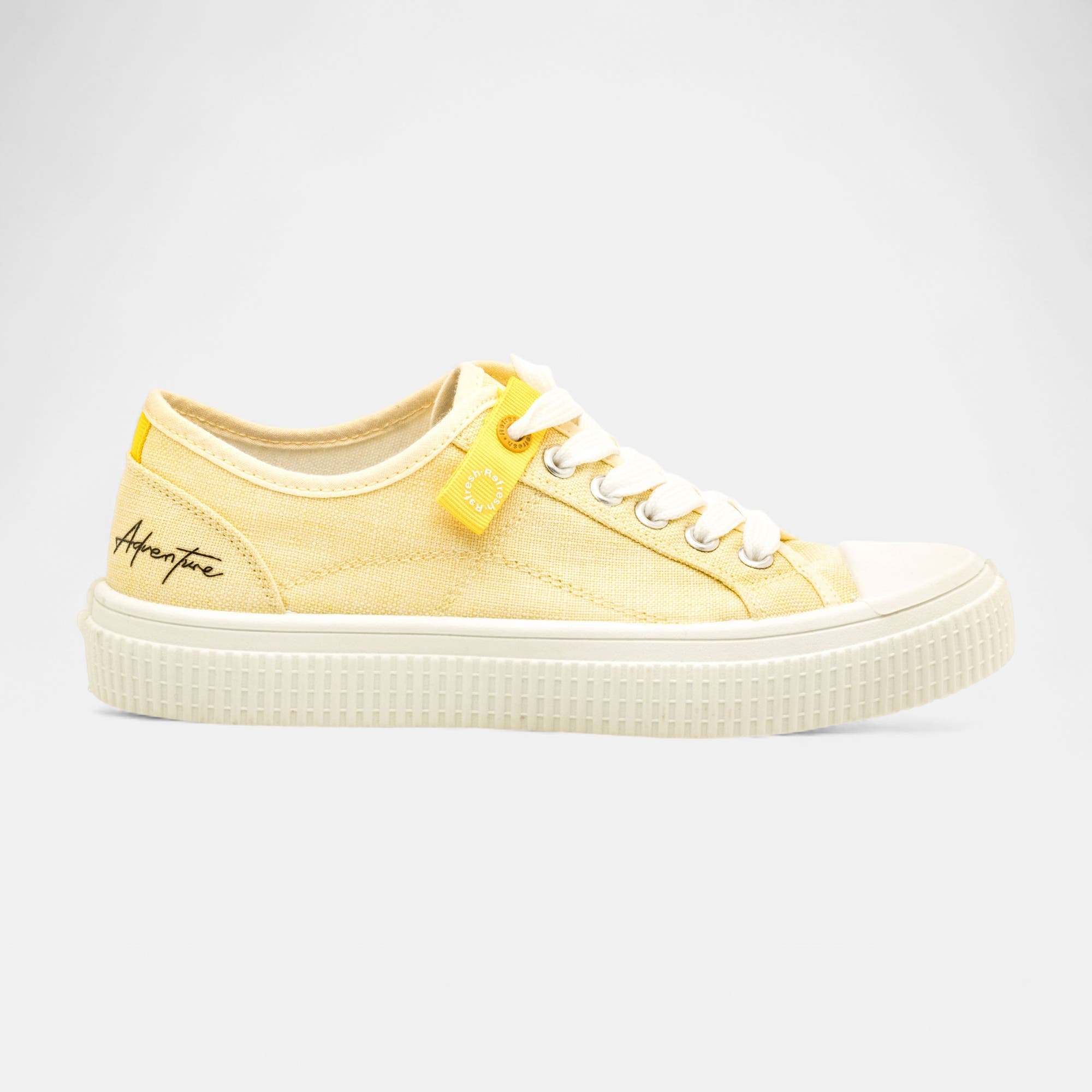 Baskets en toile Femme jaune