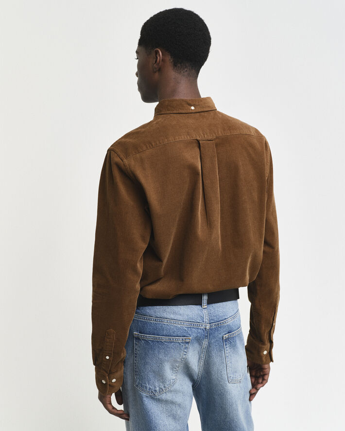 Gant REG UT CORDUROY SHIRT Cacao