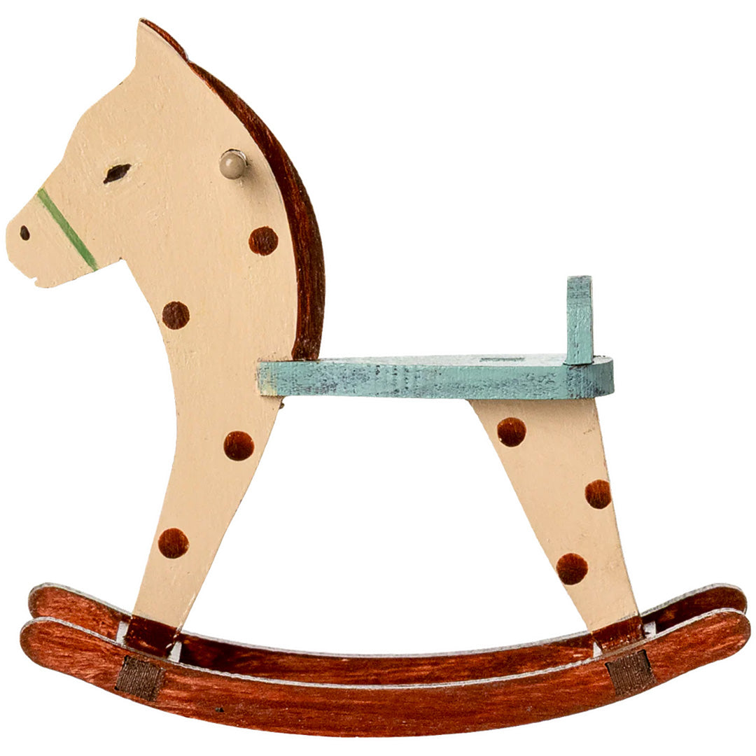maileg poppenhuis hobbelpaard - gestipt - 8,5 cm