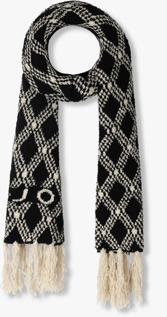 LIU JO zwarte liu jo sjaal serie rombo logo scarf