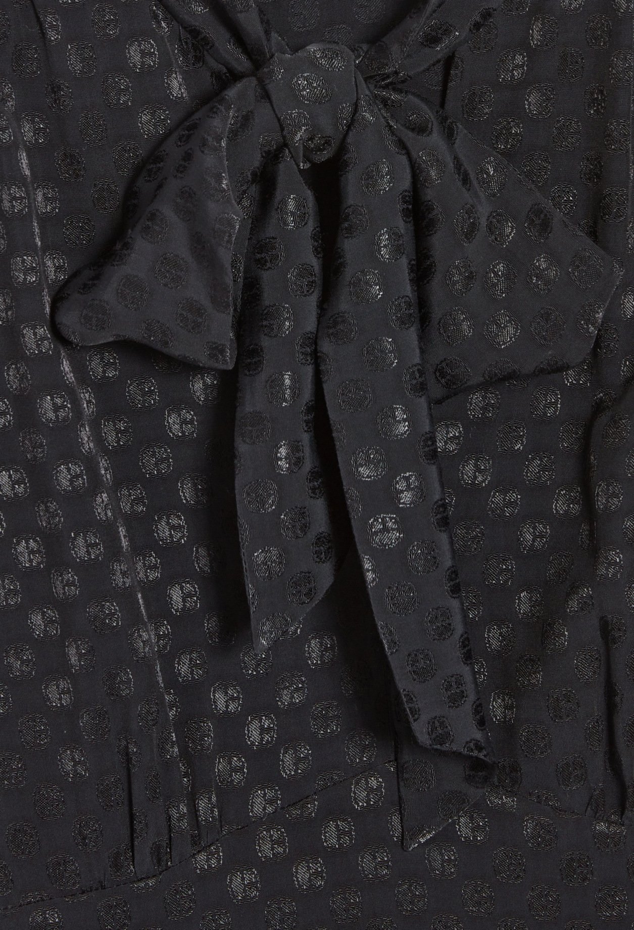 Robe col lavalli&egrave;re noire