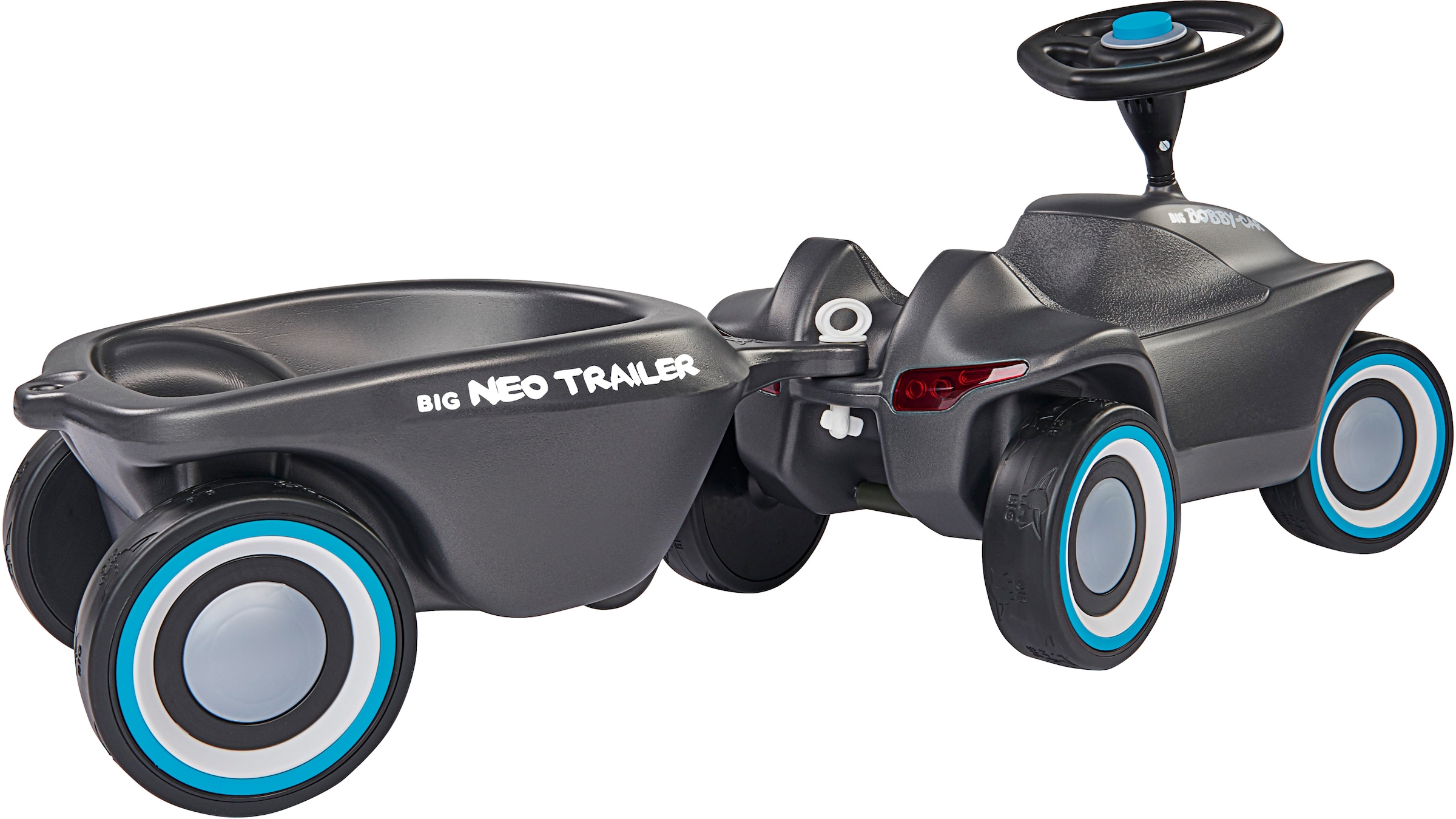 BIG Kinderfahrzeug-Anhänger »BIG Bobby-Car-Neo Trailer Anthrazit« Made in Germany