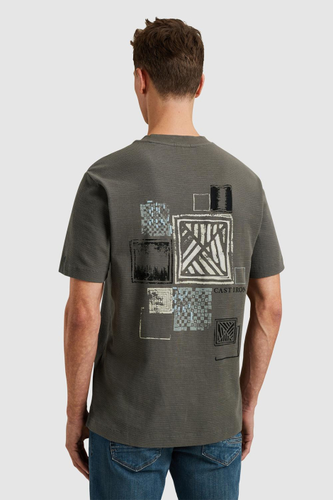 Cast Iron grijze heren t-shirt