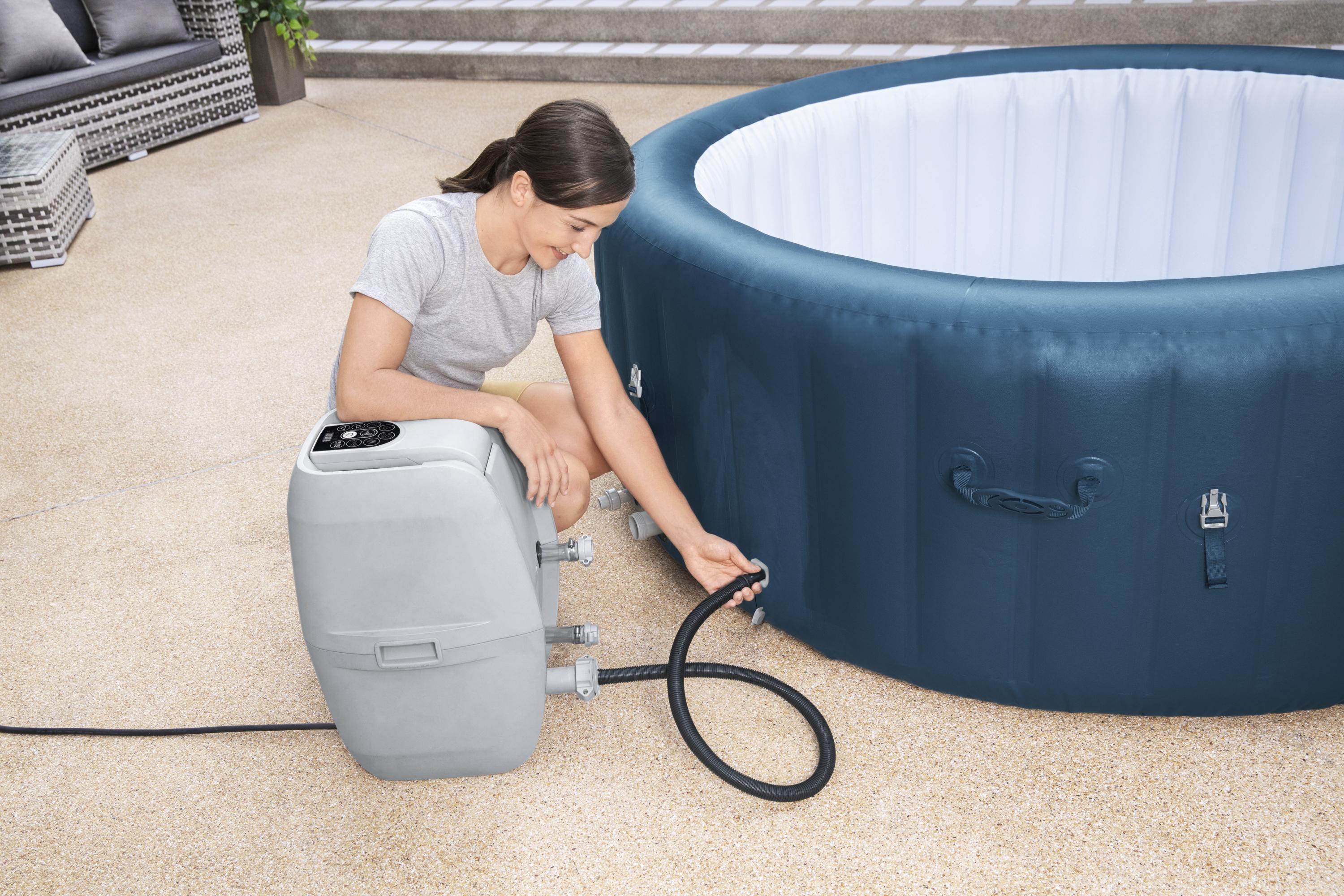 Bestway® LAY-Z-SPA® WLAN-Whirlpool Milan AirJet Plus™ Ø 196 x 71 cm, rund
