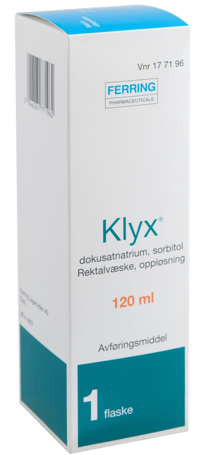 Klyx Rektalvæske 1 mg/ml/250 mg/ml