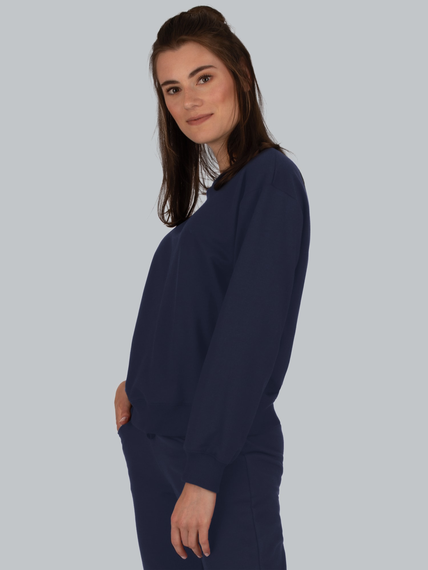 Dünnes Sweatshirt Navy