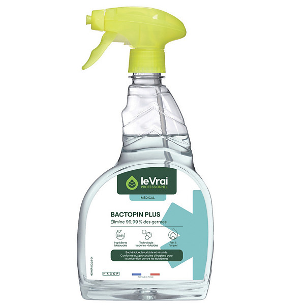 Désinfectant multi-surfaces Le Vrai Bactopin Plus 750 ml
