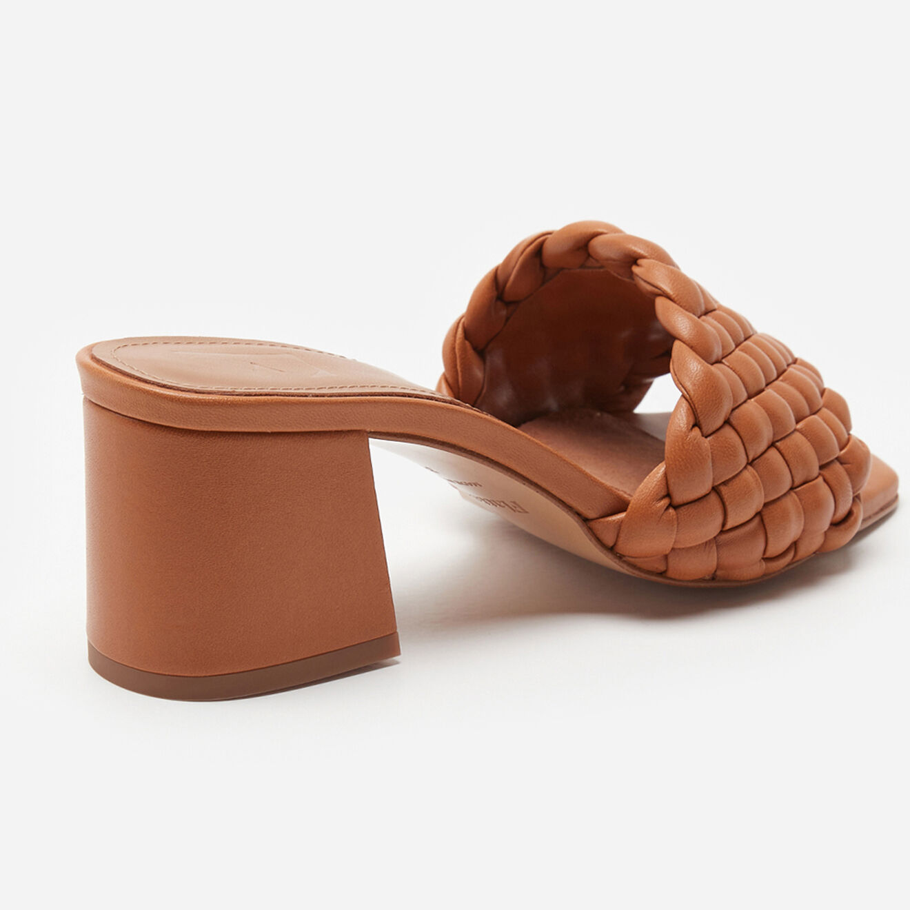 Flattered Mules en Cuir Odessa cognac - Talon 5.5 cm