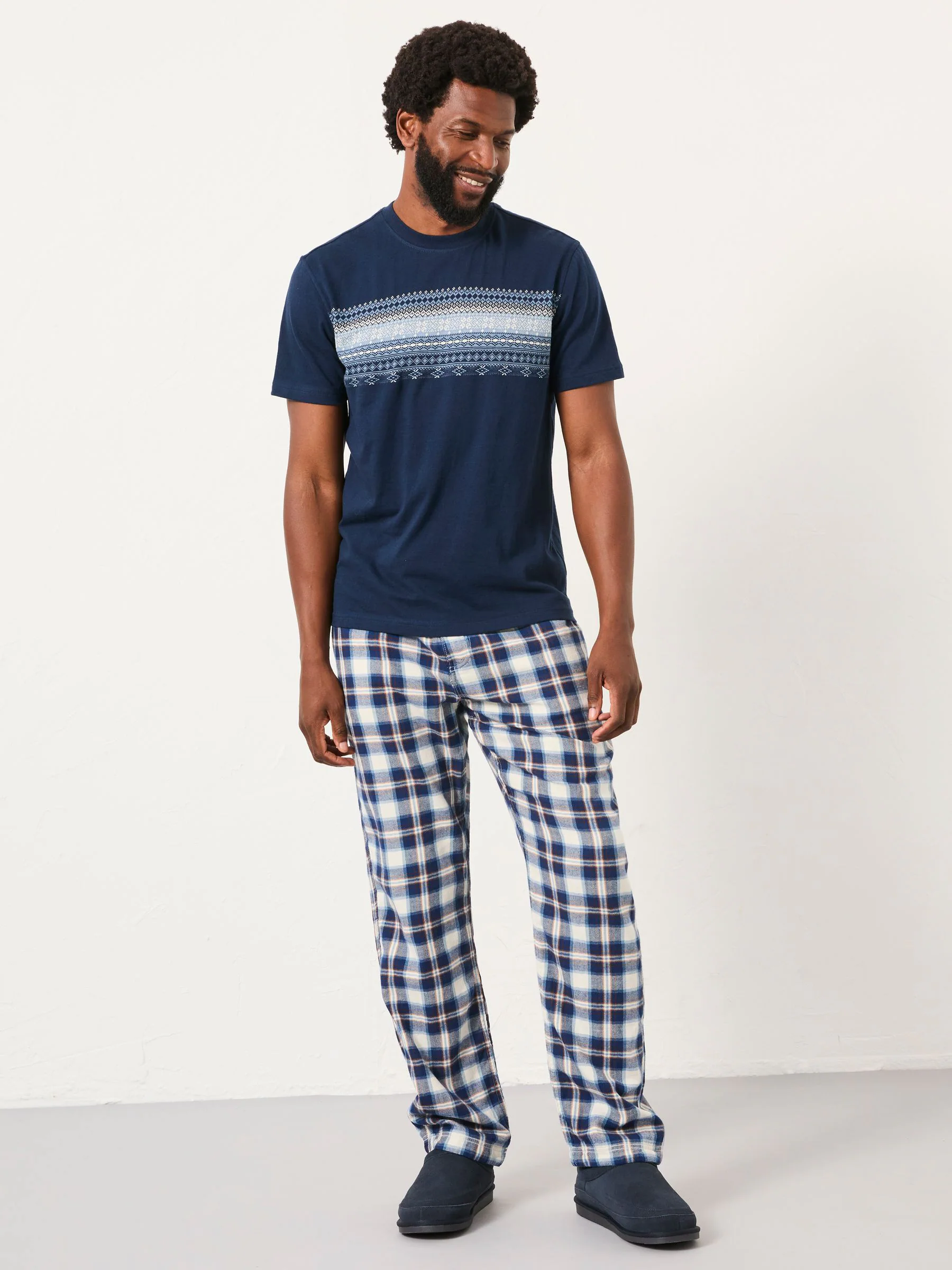 FatFace Check Pyjama Bottoms