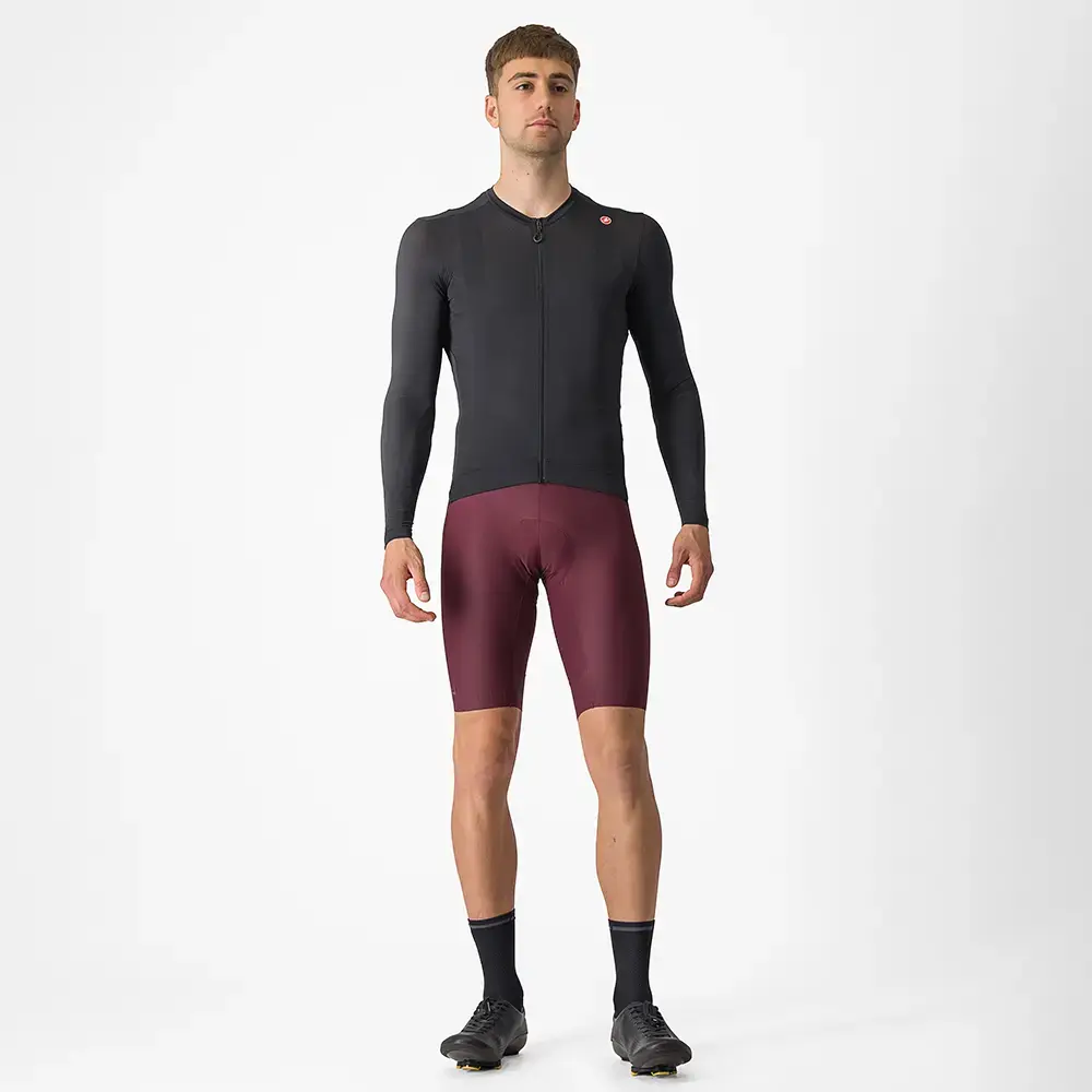 Castelli Espresso Fietsshirt Lange Mouwen Zwart/Donkergrijs Heren