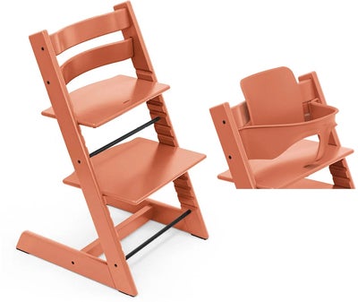 Stokke Tripp Trapp Matstol inkl Babysett, Terracotta