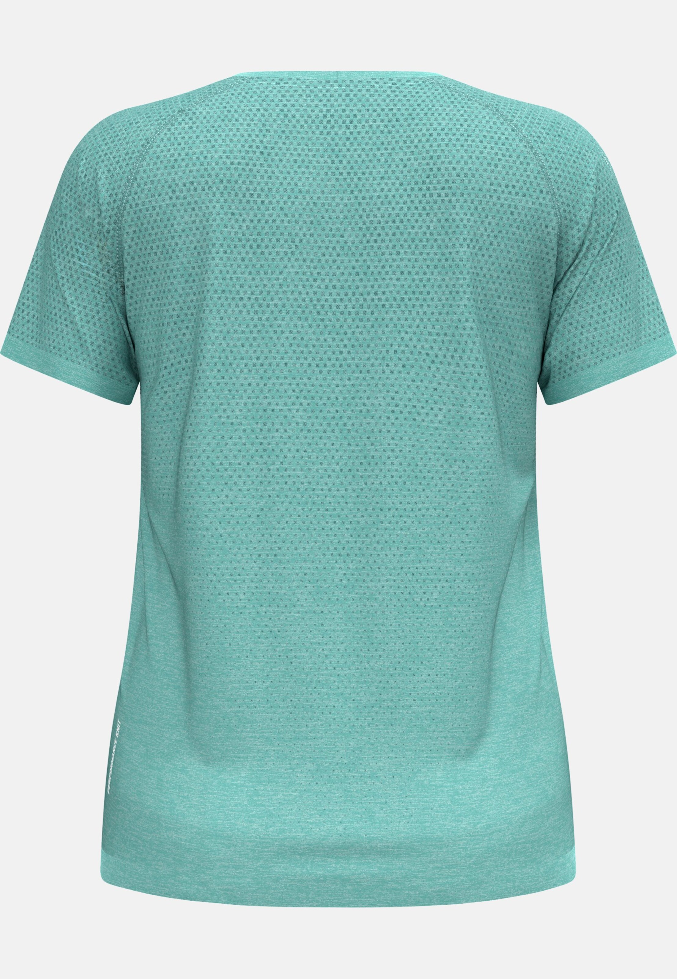 Essentials Seamless Laufshirt in Aqua Haze melange